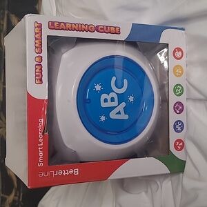 New in box! Light up sensory learning cube toy for infants and babies